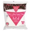 Hario V60 Coffee Paper Filters size 02 – pack of 100 cone-shaped filters for 1–4 cups, ideal for pour-over brewing.