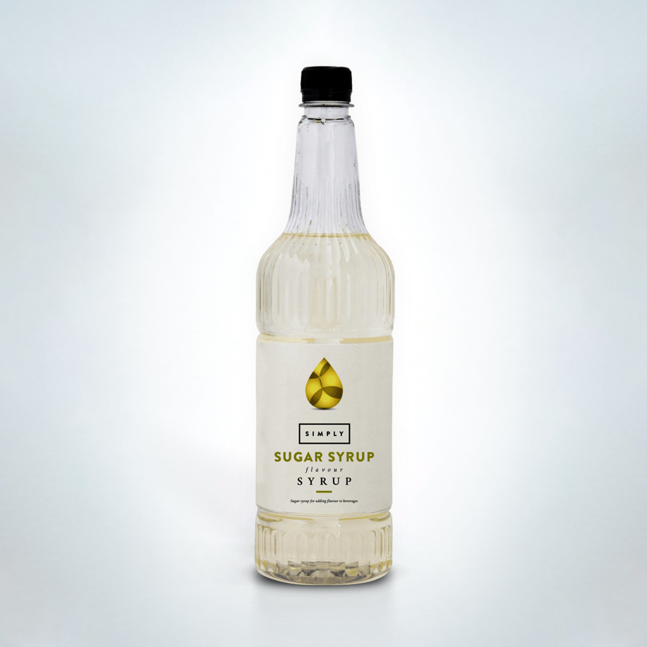 Simply Sugar Syrup 1 Litre bottle. A versatile liquid sweetener ideal for hot and iced drinks, cocktails, and barista use in cafés, restaurants, and hospitality venues