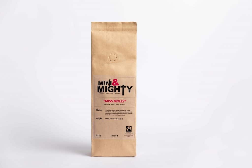 fairtrade ground coffee Miss Molly 227g 100% arabica