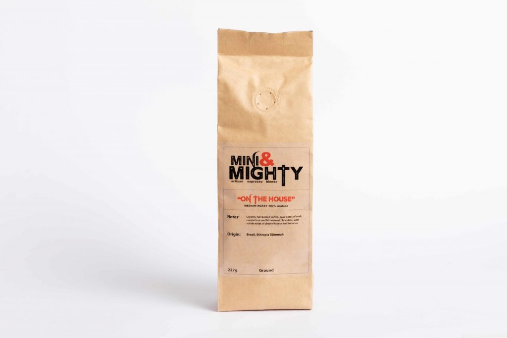 Ground coffee on the house 227g 100% arabica