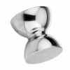 Dual-sided stainless steel espresso dosing tool—precision-crafted coffee distribution tool designed to evenly level grounds in a portafilter before tamping; enhances consistency in espresso extraction.
