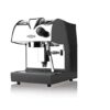 Front view of the Fracino Piccino 1 Group espresso machine from Mini & Mighty Espresso, featuring a compact stainless steel design with dual boilers, professional brass group head, and steam wand—ideal for home baristas seeking café-quality espresso and milk-based drinks.