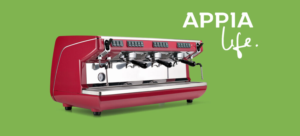 AL Green commercial coffee machine featuring sleek design and advanced brewing system, ideal for cafés and hospitality businesses