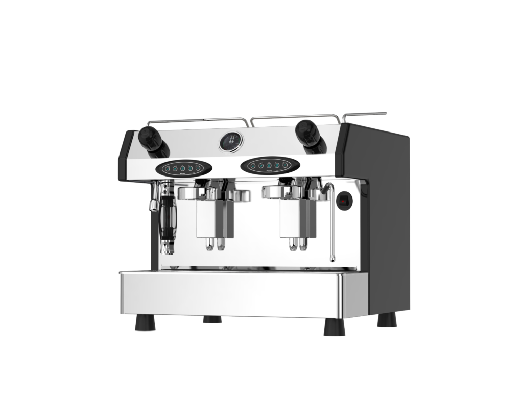 Fracino Bambino 2 Group espresso machine with sleek design and advanced brewing capabilities, perfect for small to medium-sized commercial coffee environments