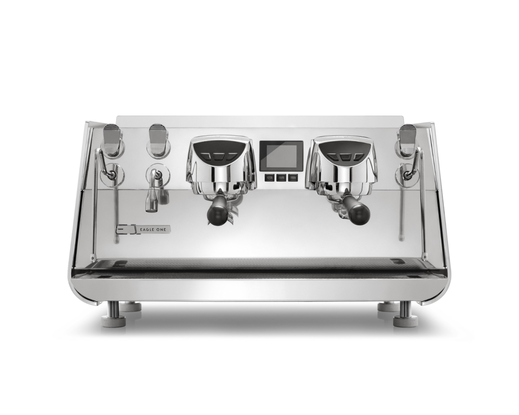 VA Eagle One commercial espresso machine with front-facing controls and modern design, ideal for high-performance coffee making in commercial environments